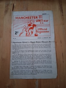 Manchester United V Great Britain Olympic XI - Friendly 1964 for sale on Ebay