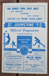 St Johnstone v Queen's Park Football Programme 1956 Scottish League B Division for sale on Ebay
