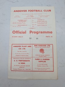 Andover V Plymouth Argyle Colts 24.9. 1966 - Western League for sale on Ebay