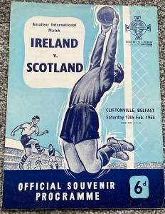 Ireland v Scotland 1954/55 (Amateur International)  for sale on Ebay