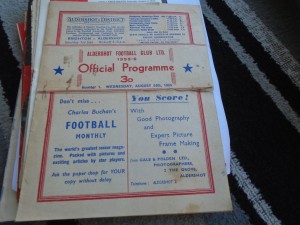ALDERSHOT V NEWPORT COUNTY 1955-6 ( PLEASE SEE DETAILS ) for sale on Ebay