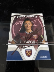 MATCH ATTAX 2026 AMBER TYSIAK WEST HAM SIGNED for sale on Ebay