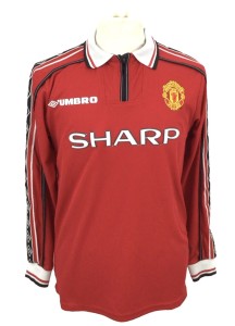Manchester United 1998-00 Home Shirt 'BECKHAM #7' Umbro Size Men's Large (L) for sale on Ebay