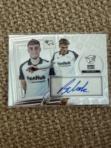 Panini Football Bobby Clark Derby County EFL AUT-15 Autograph Insert for sale on Ebay