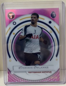 Dominic Solanke Pink /15 Topps Pristine 25-26 Tottenham Hotspur Fc for sale on Ebay