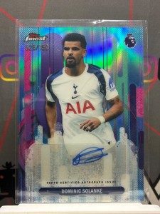 2025-26 topps finest premier league Dominic Solanke auto sky blue /150 Tottenham for sale on Ebay