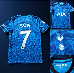 Nike Tottenham Hotspur Away Shirt Son 7 Blue S Adults Short Sleeve for sale on Ebay