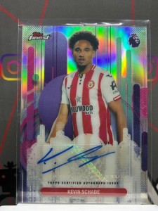 2025-26 topps finest premier league Kevin Schade auto Brentford for sale on Ebay