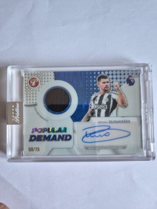 Topps Pristine Bruno Guimaraes Newcastle United/75 Patch Auto Relic Card for sale on Ebay