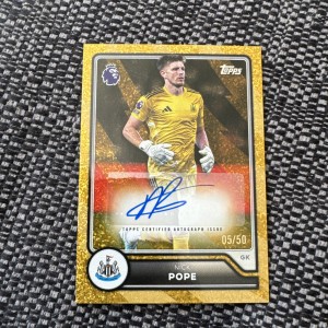 Topps Prem League 26/27 Flagship Nick Pope Auto /50 Newcastle for sale on Ebay