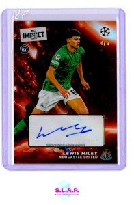 LEWIS MILEY 4/5 AUTO TOPPS SOCCER IMPACT 2023 NEWCASTLE UNITED for sale on Ebay