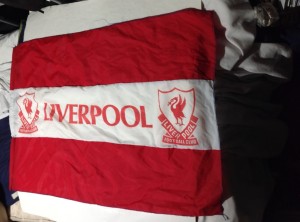 Liverpool FC vintage 1980s Cup Final FLAG - LARGE for sale on Ebay