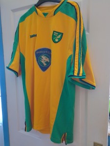 norwich city football shirt for sale on Ebay