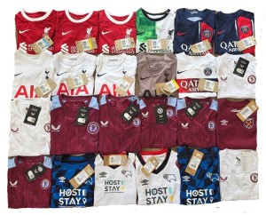 PSG LIVERPOOL SPURS Football Shirt Boys Kids X24 JOB LOT Bulk Shorts VILLA DERBY for sale on Ebay