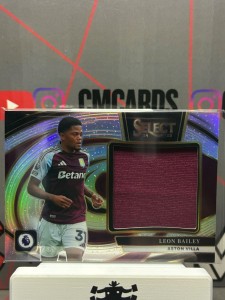 2024-25 panini select premier league Leon Bailey patch Aston Villa for sale on Ebay