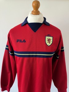 MEDIUM SCOTLAND VINTAGE FILA 2002 GOALKEEPER SHIRT MADE IN THE U.K. for sale on Ebay