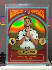 2025-26 topps merlin premier league Raul Jimenez merlin speaks gold /50 Fulham for sale on Ebay