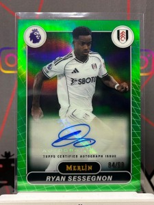 2025-26 topps merlin premier league Ryan Sessegnon auto green /99 Fulham for sale on Ebay