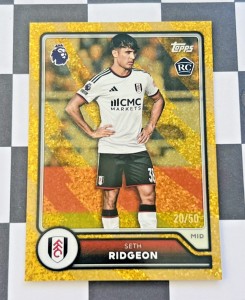 Seth Ridgeon RC /50 - Topps Flagship Premier League 26/27 FULHAM RC for sale on Ebay