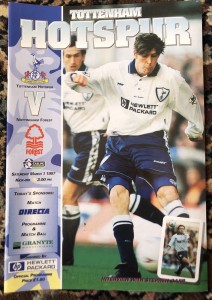 1996/97 Tottenham Spurs v Nottingham Forest, 1 Mar 1997 for sale on Ebay