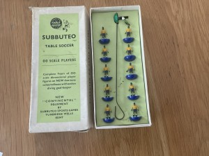 Subbuteo Heavyweight Brazil Ref 50 Wire Gk Rare Green Blue Bases for sale on Ebay