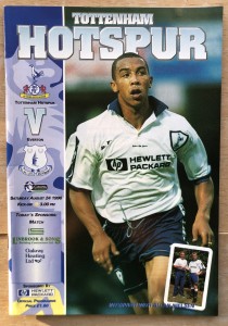 1996/97 Tottenham Spurs v Everton, 24 Aug 1996 for sale on Ebay