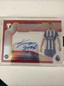 Topps Pristine Tom Watson Brighton & Hove Albion (RC) OnCard Auto 2/5 Numbered for sale on Ebay