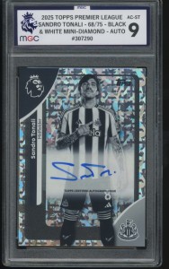 Topps Premier League MGC 9 Sandro Tonali Autograph Sparkle Newcastle Utd /75 for sale on Ebay