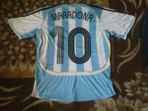 RARE FOOTBALL SHIRT - ARGENTINA HOME 2006 - 2007 NO.10 DIEGO MARADONA SIZE LB for sale on Ebay