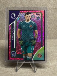 Anthony Patterson RC 2025-26 Topps Premier League Pink Sparkle Sunderland GK for sale on Ebay