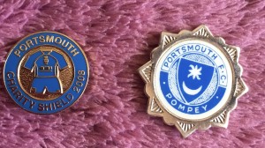 2 x PORTSMOUTH FC - FOOTBALL PIN BADGES for sale on Ebay