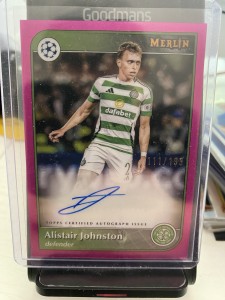 Alistair Johnston Auto /199 2025 Topps Merlin Celtic Canada Autograph for sale on Ebay