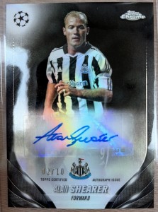 Alan Shearer Auto /10 2023-24 Topps Chrome UEFA CC Newcastle for sale on Ebay