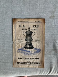 1949 Fa Cup Semi Final Wolves V Man Utd for sale on Ebay
