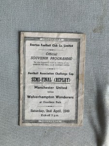 Wolves v Manchester United 1948/1949 FA Cup Semi-Final Replay 2 April 1949 for sale on Ebay