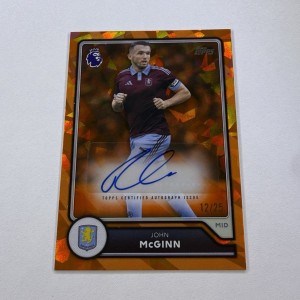 Topps Premier League Flagship John McGinn Aston Villa Auto Parallel /25 Insert for sale on Ebay