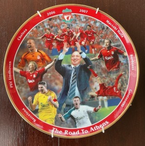 Liverpool FC - Road To Athens Commemorative Plate With COA & Hanging Bracket for sale on Ebay