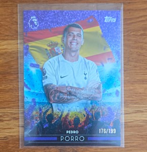 Topps Premier League Pedro Porro Tottenham Hotspur FF24 Parallel 176/199 2026/27 for sale on Ebay