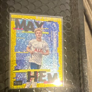 topps premier league 2026/27 lucas bergvall tottenham mayhem 106/299 for sale on Ebay