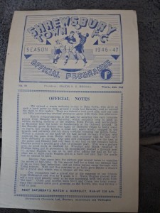 46-7 WELSH CUP SHREWSBURY TOWN V BALA VERY RARE SINGLE SHEET for sale on Ebay