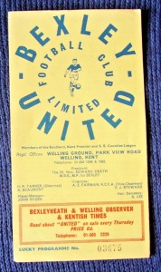 BEXLEY UNITED V ORIENT 1967-68 FRIENDLY for sale on Ebay