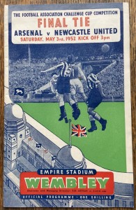 1952 ARSENAL v NEWCASTLE UTD FA Cup Final Programme for sale on Ebay