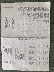 Chertsey Town v Millwall XI (Friendly) 10/11/1993 for sale on Ebay
