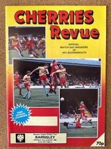 AFC BOURNEMOUTH V BARNSLEY. 31ST AUGUST 1987. DIVISION TWO. for sale on Ebay