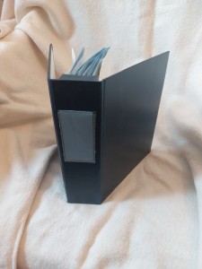 FOOTBALL PROGRAMME BINDER, black vinyl, spine width 5cm, space for 12 x A5 progs for sale on Ebay