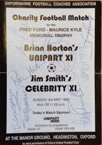 Brian Horton’s Unipart XI v Jim Smith’s Celebrity XI 1992 Signed - Oxford United for sale on Ebay