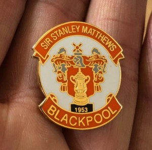 RARE BLACKPOOL F.C. SIR STANLEY MATTHEWS ENAMEL PIN BADGE for sale on Ebay