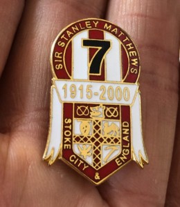 RARE STOKE CITY & ENGLAND SIR STANLEY MATTHEWS 7 1915-2000 ENAMEL PIN BADGE for sale on Ebay