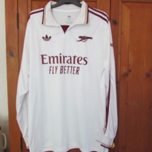 Arsenal Adidas shirt, long sleeve 25/26 third jersey ,size 3XL fab condition for sale on Ebay