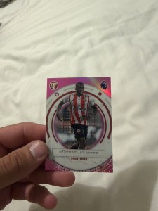 Topps Pristine Premier League 2025/26 Michael Kayode (Brentford) Pink /15 Insert for sale on Ebay